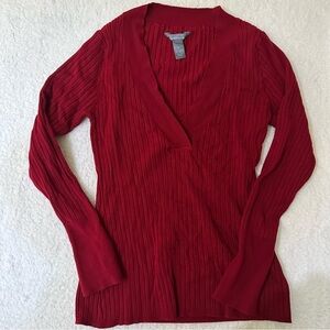 Hillard & Hansons Office Siren Y2K Red/Burgundy Top